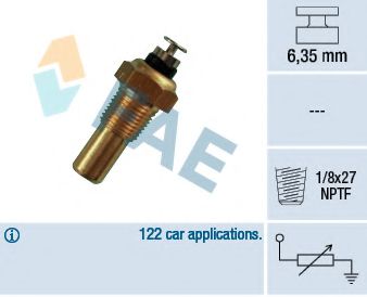 FAE 32070 Датчик, температура охлаждающей жидкости для CHEVROLET CAPTIVA (Шевроле Каптива) FAE 32070 Датчик, температура охлаждающей жидкости для CHEVROLET CAPTIVA (Шевроле Каптива)