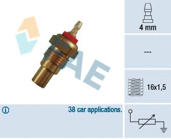 FAE 32160 Датчик, температура охлаждающей жидкости для HONDA (Хонда) FAE 32160 Датчик, температура охлаждающей жидкости для HONDA (Хонда)