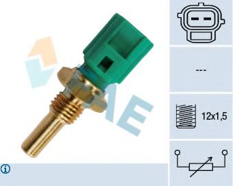 FAE 33250 Датчик, температура масла; Датчик, температура охлаждающей жидкости для JAGUAR VANDEN PLAS (Ягуар Vандэн плас) FAE 33250 Датчик, температура масла; Датчик, температура охлаждающей жидкости для JAGUAR VANDEN PLAS (Ягуар Vандэн плас)