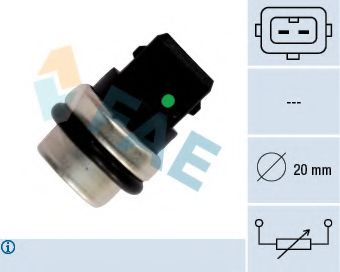 FAE 33620 Датчик, температура охлаждающей жидкости; Датчик, температура охлаждающей жидкости; Датчик, температура охлаждающей жидкости для VOLKSWAGEN CADDY I (Фольксваген Cаддъ и) FAE 33620 Датчик, температура охлаждающей жидкости; Датчик, температура охлаждающей жидкости; Датчик, температура охлаждающей жидкости для VOLKSWAGEN CADDY I (Фольксваген Cаддъ и)