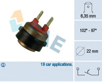 FAE 36290 Термовыключатель, вентилятор радиатора для ROVER 400 (Ровер 400) FAE 36290 Термовыключатель, вентилятор радиатора для ROVER 400 (Ровер 400)