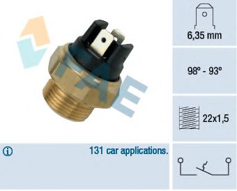 FAE 37400 Термовыключатель, вентилятор радиатора для AUDI 100 (Ауди 100) FAE 37400 Термовыключатель, вентилятор радиатора для AUDI 100 (Ауди 100)