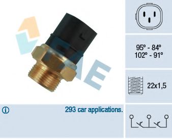 FAE 38180 Термовыключатель, вентилятор радиатора для SEAT ALTEA (Сеат Алтэа) FAE 38180 Термовыключатель, вентилятор радиатора для SEAT ALTEA (Сеат Алтэа)