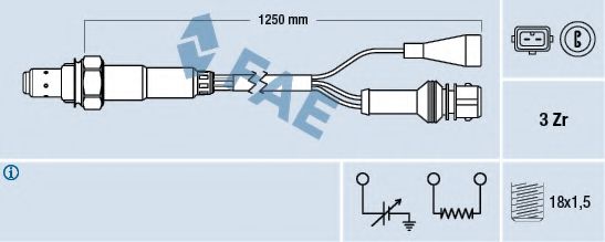 FAE 77108 Лямбда-зонд для FIAT TEMPRA (Фиат Тэмпра) FAE 77108 Лямбда-зонд для FIAT TEMPRA (Фиат Тэмпра)