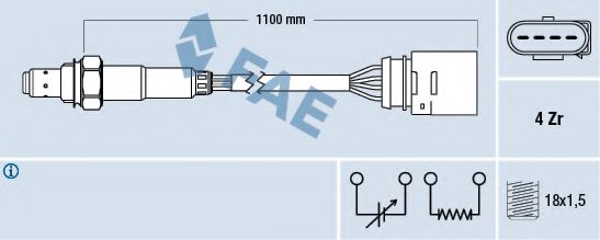 FAE 77140 Лямбда-зонд для AUDI A4 (Ауди А4) FAE 77140 Лямбда-зонд для AUDI A4 (Ауди А4)