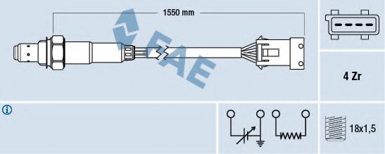 FAE 77167 Лямбда-зонд для CITROËN SYNERGIE (CитроËн Сънэргиэ) FAE 77167 Лямбда-зонд для CITROËN SYNERGIE (CитроËн Сънэргиэ)