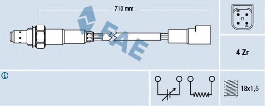 FAE 77169 Лямбда-зонд для FORD FIESTA (Форд Фиэста) FAE 77169 Лямбда-зонд для FORD FIESTA (Форд Фиэста)