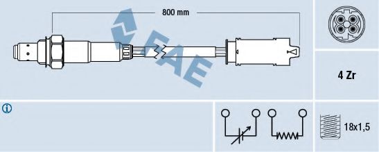 FAE 77237 Лямбда-зонд для BMW (Бмв) FAE 77237 Лямбда-зонд для BMW (Бмв)