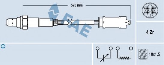 FAE 77266 Лямбда-зонд для BMW (Бмв) FAE 77266 Лямбда-зонд для BMW (Бмв)