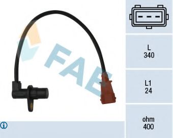 FAE 79033 Датчик импульсов, маховик; Датчик частоты вращения, управление двигателем для CITROËN XSARA (CитроËн Ксара) FAE 79033 Датчик импульсов, маховик; Датчик частоты вращения, управление двигателем для CITROËN XSARA (CитроËн Ксара)