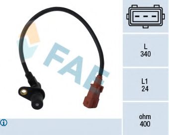 FAE 79034 Датчик импульсов, маховик; Датчик частоты вращения, управление двигателем для CITROËN XSARA (CитроËн Ксара) FAE 79034 Датчик импульсов, маховик; Датчик частоты вращения, управление двигателем для CITROËN XSARA (CитроËн Ксара)