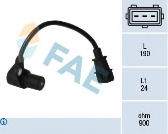 FAE 79046 Датчик импульсов; Датчик частоты вращения, управление двигателем для HONDA ACCORD V (Хонда Аккорд 5) FAE 79046 Датчик импульсов; Датчик частоты вращения, управление двигателем для HONDA ACCORD V (Хонда Аккорд 5)
