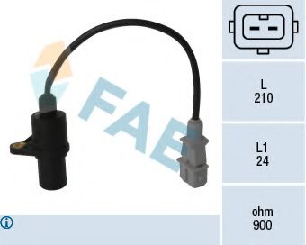FAE 79047 Датчик импульсов; Датчик частоты вращения, управление двигателем для HYUNDAI EXCEL (Хендай Эxcэл) FAE 79047 Датчик импульсов; Датчик частоты вращения, управление двигателем для HYUNDAI EXCEL (Хендай Эxcэл)