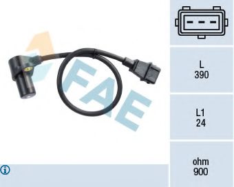 FAE 79052 Датчик импульсов; Датчик частоты вращения, управление двигателем для VOLKSWAGEN T4 MULTIVAN (Фольксваген Т4 мултиvан) FAE 79052 Датчик импульсов; Датчик частоты вращения, управление двигателем для VOLKSWAGEN T4 MULTIVAN (Фольксваген Т4 мултиvан)