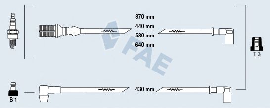 FAE 83160 Комплект проводов зажигания для RENAULT ESPACE I (Рено Эспаcэ и) FAE 83160 Комплект проводов зажигания для RENAULT ESPACE I (Рено Эспаcэ и)
