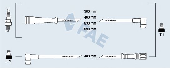 FAE 83170 Комплект проводов зажигания для RENAULT MEGANE I (Рено Меган 1) FAE 83170 Комплект проводов зажигания для RENAULT MEGANE I (Рено Меган 1)