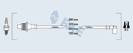 FAE 85010 Комплект проводов зажигания для CITROËN JUMPER (CитроËн Жумпэр) FAE 85010 Комплект проводов зажигания для CITROËN JUMPER (CитроËн Жумпэр)