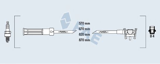 FAE 85110 Комплект проводов зажигания для FORD ESCORT VII (Форд Эскорт 7) FAE 85110 Комплект проводов зажигания для FORD ESCORT VII (Форд Эскорт 7)
