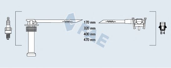 FAE 85120 Комплект проводов зажигания для FORD ESCORT VII (Форд Эскорт 7) FAE 85120 Комплект проводов зажигания для FORD ESCORT VII (Форд Эскорт 7)