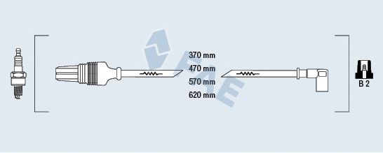 FAE 85150 Комплект проводов зажигания для PEUGEOT 205 II (Пежо 205 2) FAE 85150 Комплект проводов зажигания для PEUGEOT 205 II (Пежо 205 2)