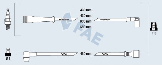 FAE 85220 Комплект проводов зажигания для RENAULT SAFRANE (Рено Сафранэ) FAE 85220 Комплект проводов зажигания для RENAULT SAFRANE (Рено Сафранэ)