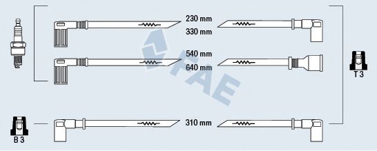 FAE 85270 Комплект проводов зажигания для FIAT TEMPRA (Фиат Тэмпра) FAE 85270 Комплект проводов зажигания для FIAT TEMPRA (Фиат Тэмпра)