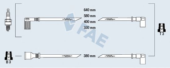 FAE 85271 Комплект проводов зажигания для FIAT TEMPRA (Фиат Тэмпра) FAE 85271 Комплект проводов зажигания для FIAT TEMPRA (Фиат Тэмпра)
