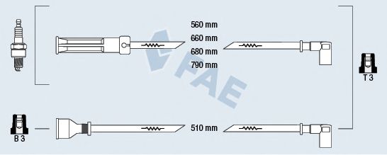 FAE 85350 Комплект проводов зажигания для MITSUBISHI CORDIA (Митсубиши/митсубиси Cордиа) FAE 85350 Комплект проводов зажигания для MITSUBISHI CORDIA (Митсубиши/митсубиси Cордиа)