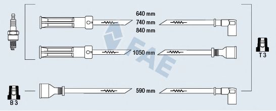 FAE 85380 Комплект проводов зажигания для MITSUBISHI PAJERO/SHOGUN I (Митсубиши/митсубиси Пажэро/шогун и) FAE 85380 Комплект проводов зажигания для MITSUBISHI PAJERO/SHOGUN I (Митсубиши/митсубиси Пажэро/шогун и)
