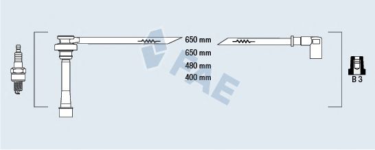 FAE 85381 Комплект проводов зажигания для MITSUBISHI RVR (Митсубиши/митсубиси Рvр) FAE 85381 Комплект проводов зажигания для MITSUBISHI RVR (Митсубиши/митсубиси Рvр)