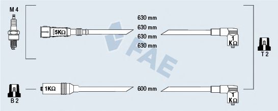 FAE 85692 Комплект проводов зажигания для SEAT TOLEDO (Сеат Толэдо) FAE 85692 Комплект проводов зажигания для SEAT TOLEDO (Сеат Толэдо)