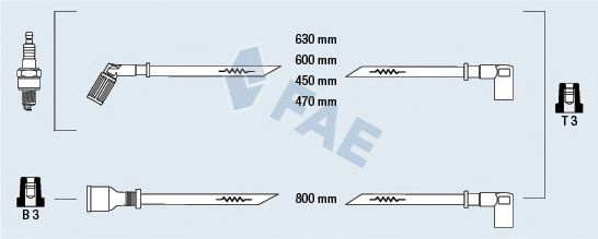 FAE 85790 Комплект проводов зажигания для ROVER 400 (Ровер 400) FAE 85790 Комплект проводов зажигания для ROVER 400 (Ровер 400)