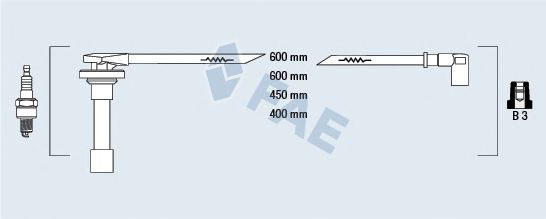 FAE 85800 Комплект проводов зажигания для ROVER 400 (Ровер 400) FAE 85800 Комплект проводов зажигания для ROVER 400 (Ровер 400)