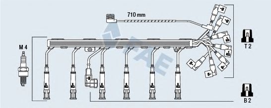 FAE 85930 Комплект проводов зажигания для BMW 7 (Бмв 7) FAE 85930 Комплект проводов зажигания для BMW 7 (Бмв 7)