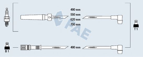 FAE 85970 Комплект проводов зажигания для DAEWOO ESPERO (Дэу Эсперо) FAE 85970 Комплект проводов зажигания для DAEWOO ESPERO (Дэу Эсперо)