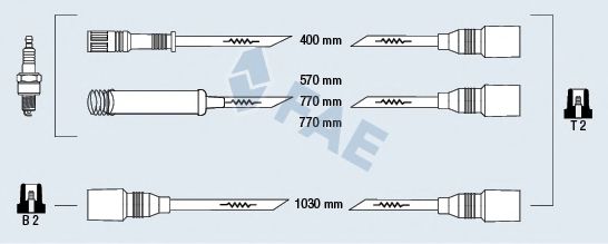 FAE 85980 Комплект проводов зажигания для OPEL OMEGA A (Опель Омэга а) FAE 85980 Комплект проводов зажигания для OPEL OMEGA A (Опель Омэга а)