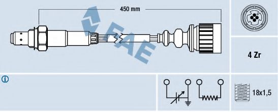 FAE 77367 Лямбда-зонд для BMW 7 (Бмв 7) FAE 77367 Лямбда-зонд для BMW 7 (Бмв 7)