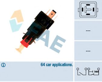 FAE 24519 Выключатель фонаря сигнала торможения для OPEL MERIVA B (Опель Мерива б) FAE 24519 Выключатель фонаря сигнала торможения для OPEL MERIVA B (Опель Мерива б)