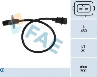 FAE 79001 Датчик частоты вращения, управление двигателем для FIAT TEMPRA (Фиат Тэмпра) FAE 79001 Датчик частоты вращения, управление двигателем для FIAT TEMPRA (Фиат Тэмпра)