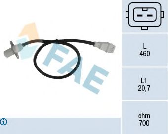 FAE 79002 Датчик частоты вращения, управление двигателем для FIAT STRADA II (Фиат Страда 2) FAE 79002 Датчик частоты вращения, управление двигателем для FIAT STRADA II (Фиат Страда 2)