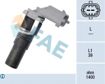 FAE 79182 Датчик импульсов; Датчик импульсов, маховик для OPEL (Опель) FAE 79182 Датчик импульсов; Датчик импульсов, маховик для OPEL (Опель)