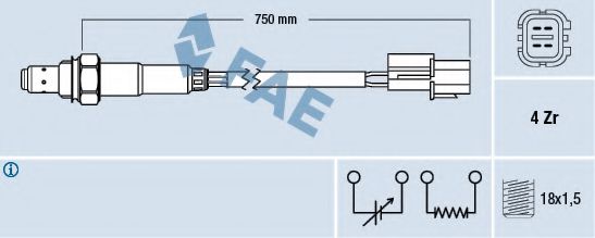 FAE 77291 Лямбда-зонд для MITSUBISHI (Митсубиши/митсубиси) FAE 77291 Лямбда-зонд для MITSUBISHI (Митсубиши/митсубиси)