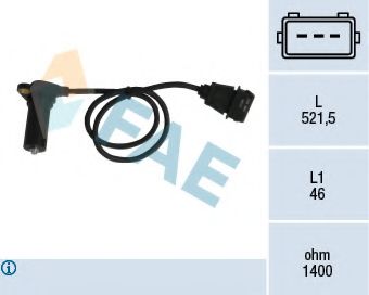 FAE 79065 Датчик импульсов; Датчик импульсов, маховик для VOLKSWAGEN POLO CLASSIC (Фольксваген Поло классик) FAE 79065 Датчик импульсов; Датчик импульсов, маховик для VOLKSWAGEN POLO CLASSIC (Фольксваген Поло классик)