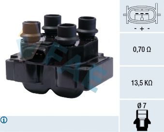 FAE 80213 Катушка зажигания для FORD ORION II (Форд Орион 2) FAE 80213 Катушка зажигания для FORD ORION II (Форд Орион 2)
