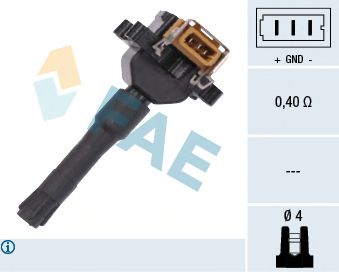 FAE 80215 Катушка зажигания для BMW 7 (Бмв 7) FAE 80215 Катушка зажигания для BMW 7 (Бмв 7)