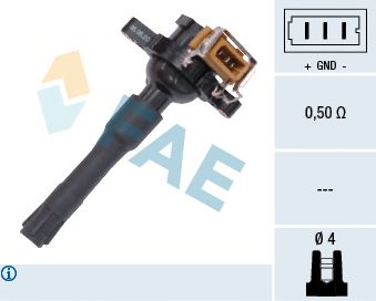 FAE 80216 Катушка зажигания для BMW (Бмв) FAE 80216 Катушка зажигания для BMW (Бмв)