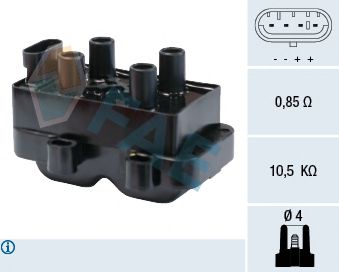 FAE 80222 Катушка зажигания для DACIA SANDERO (Дача Сандэро) FAE 80222 Катушка зажигания для DACIA SANDERO (Дача Сандэро)