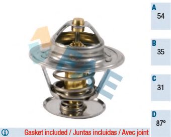 FAE 5307087 Термостат, охлаждающая жидкость для VOLKSWAGEN NOVO FUSCA (Фольксваген Ноvо фусcа) FAE 5307087 Термостат, охлаждающая жидкость для VOLKSWAGEN NOVO FUSCA (Фольксваген Ноvо фусcа)