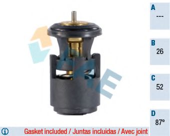 FAE 5320687 Термостат, охлаждающая жидкость для VOLKSWAGEN GOLF PLUS (Фольксваген Гольф плюс) FAE 5320687 Термостат, охлаждающая жидкость для VOLKSWAGEN GOLF PLUS (Фольксваген Гольф плюс)