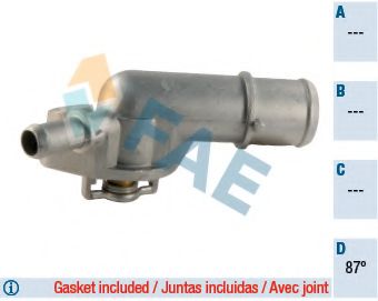 FAE 5335187 Термостат, охлаждающая жидкость для FIAT (Фиат) FAE 5335187 Термостат, охлаждающая жидкость для FIAT (Фиат)